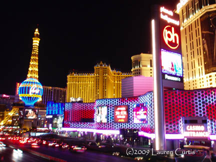 vegas strip at night. Las Vegas Strip at night